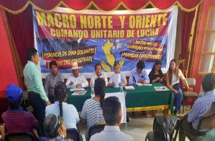 Perú: Acuerdos del Comando Unitario de Lucha Macro Norte y Oriente