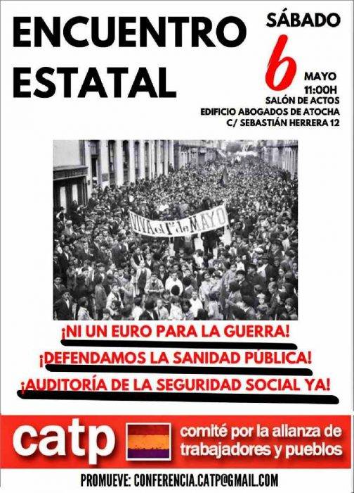 Encuentro estatal del CATP. Madrid 6 de mayo