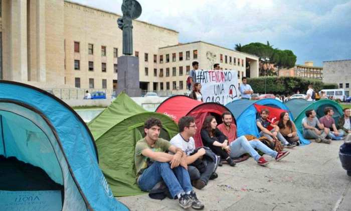 Protestas en italia por falta de vivienda para estudiantes