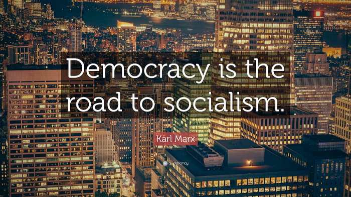 Cita de Marx: la democracia es el camino al socialismo