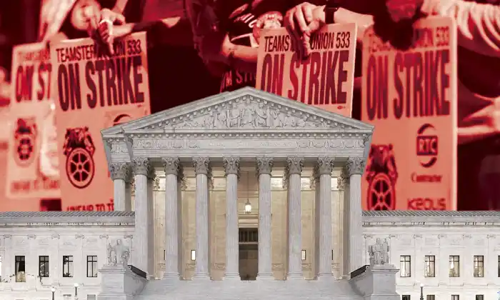 Composición de la Corte suprema y manifestación sindical