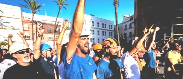 El Metal se moviliza en Cádiz y Pontevedra por salarios dignos