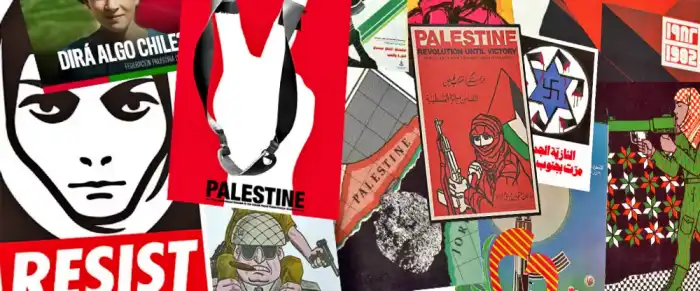 Composición carteles solidaridad con Palestina