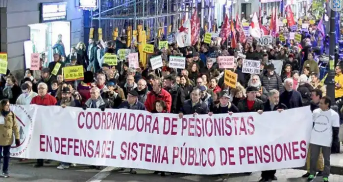 Manifestación COESPE defensa pensiones