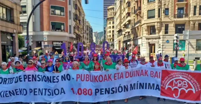 Manifestación en Bilbao el 21 de agosto por pensiones dignas