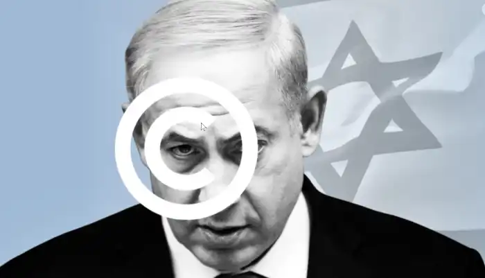 Composición de Netanyahu en el ojo de la diana