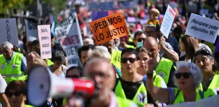 Manifestación en Madrid por pensiones dignas
