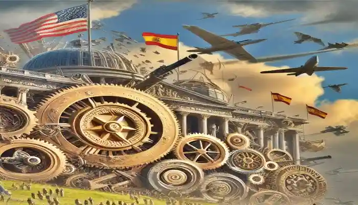 Composición por IA del excesivo gasto militar español