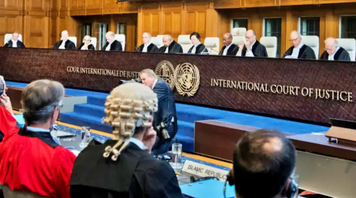 Sesión plenaria de la Corte Internacional de Justicia