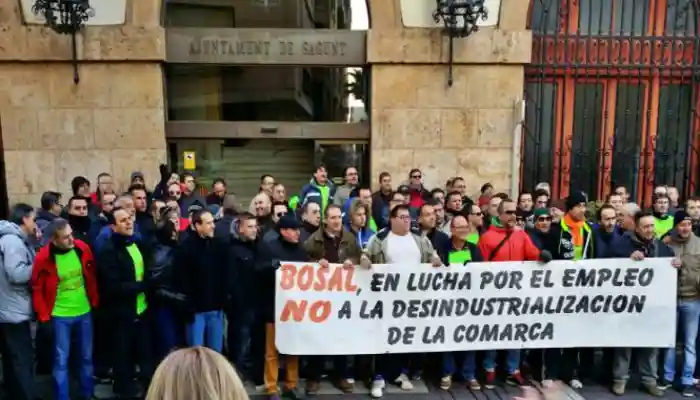 Manifestación contra la desindustrialización en Sagunto