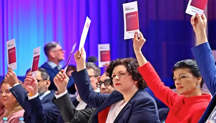 Foto de votación del partido BSW de Sahra Wagenknecht