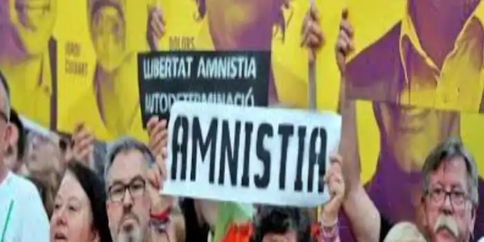 Manifestación por la amnistía en Catalunya