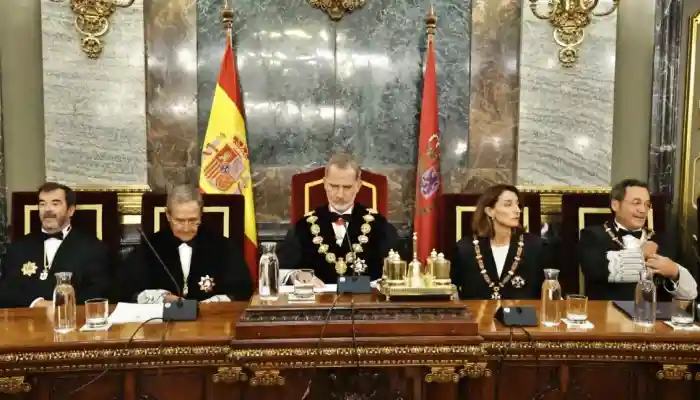 Foto de La cúpula judicial amb el rei Felip VI el dia de la inauguració del curs 2022-2023 | Casa Reial