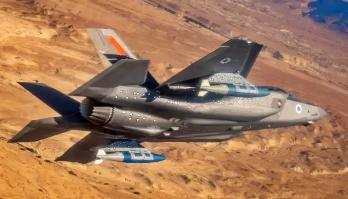 Un F-35I israelí del Escuadrón de Pruebas 5601, con bombas Mk-84 equipadas con el kit GBU-31 JDAM, julio de 2023. (Foto: Wikimedia)