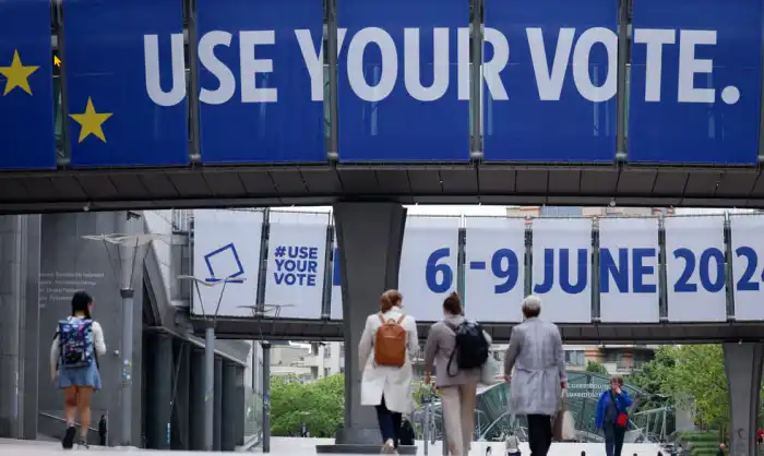 En 27 países, los votantes acudirán a las urnas entre el 6 y el 9 de junio para elegir al próximo Parlamento Europeo. | Kenzo Tribouillard/AFP vía Getty Images
