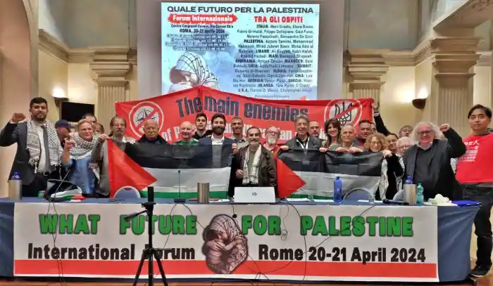 Organizadores del Foro de Roma: ‘Qué futuro para Palestina’