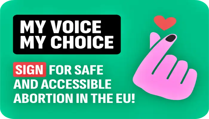 Logo de la campaña europea Mi voz mi elección
